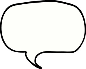 Fototapeta premium cartoon doodle speech bubble