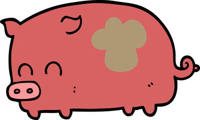 cute cartoon pig