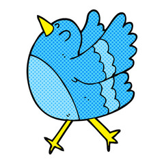 cartoon happy bird