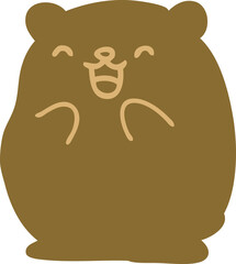 happy little bear