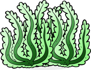 cartoon seaweed © lineartestpilot