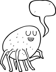 speech bubble cartoon tick