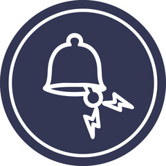 ringing bell circular icon