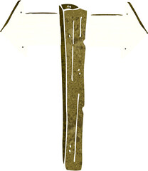 cartoon sign post