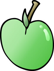 cartoon doodle apple