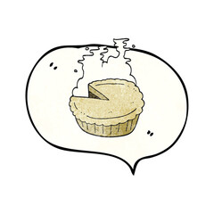 texture speech bubble cartoon pie