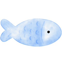 Watercolor fish, fish illustration, sea life, marine life