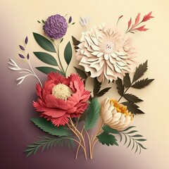 Paper cutout - flowers
