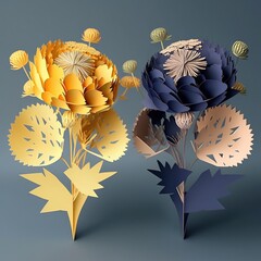 Paper cutout - flowers