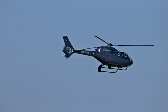 Airbus EC-120 Colibri helicopter in Saint Gallen Altenrhein in Switzerland 20.4.2021