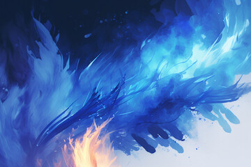 グラデーション背景素材,美しい炎,ジェネレーティブ,水彩風イラスト