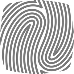 Aesthetic Fingerprint Basic Shape Classic Line
