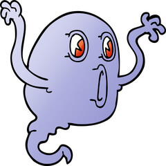 cartoon doodle ghost