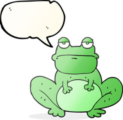 speech bubble cartoon frog