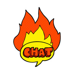 cartoon chat symbol