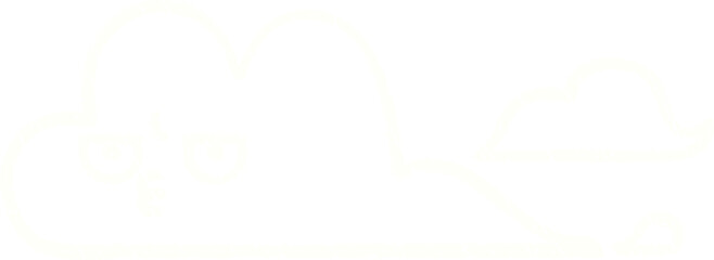 Storm Cloud Chalk Drawing