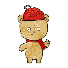 cartoon bear in hat