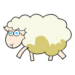 cartoon muddy sheep