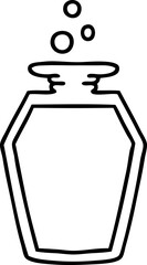 cartoon potion bottle