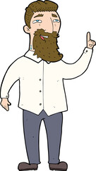 cartoon bearded man
