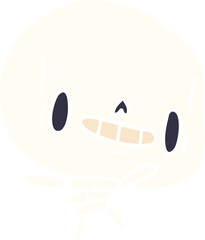 cartoon kawaii cute dead skeleton