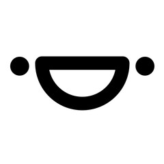 simple cute happy face icon