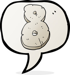 speech bubble cartoon stone number eight