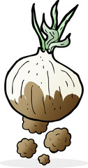 cartoon organic onion