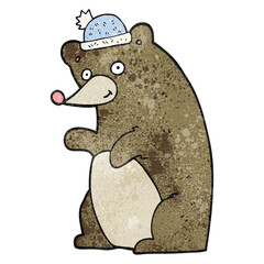 textured cartoon bear