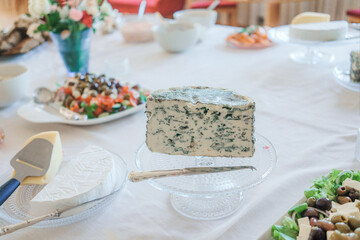 blue cheese on the table
