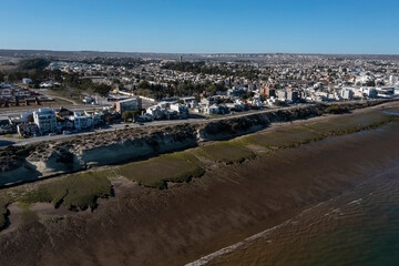 Puerto Madryn City, entrance portal to the Peninsula Valdes natural reserve, World Heritage Site, Patagonia, Argentina.