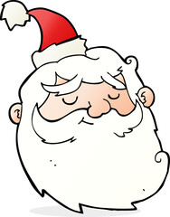 cartoon santa claus face