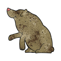 textured cartoon bear