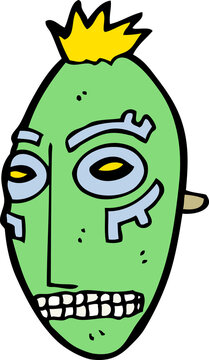 recommend clip art: cartoon tribal mask