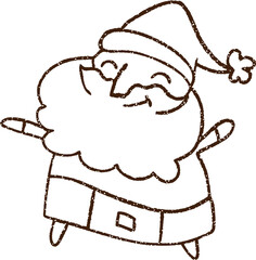 Santa Claus Charcoal Drawing
