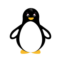 penguin on a white background