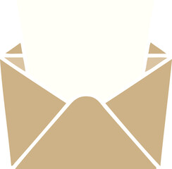 quirky hand drawn cartoon dollar in envelope