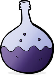 cartoon bubbling chemicals