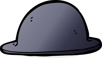 cartoon old bowler hat