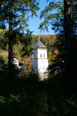 Manyava Skete of Exaltation of Holy Cross in Carpathian mountains, Ukraine