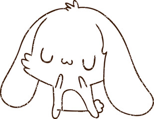 Rabbit Charcoal Drawing