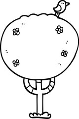 line drawing cartoon expressive weather cloud