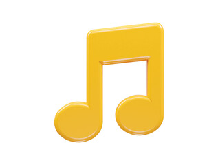Music icon 3d rendering vector illustration