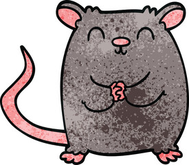 cartoon doodle happy mouse