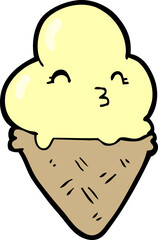 cartoon ice cream