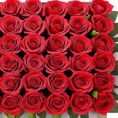 bouquet of roses -  red roses love - Red flowers - Generative AI