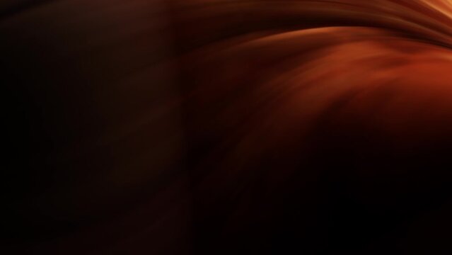 Shadowed orange and dark surface strands moving on a slow pace animation