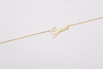 Custom personalized Name Necklace chain product for amazon etsy ebay white background 