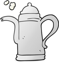 cartoon coffee kettle