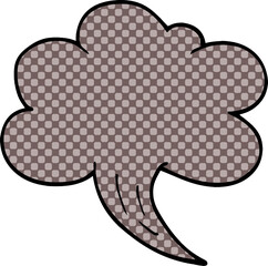 cartoon doodle whooshing cloud